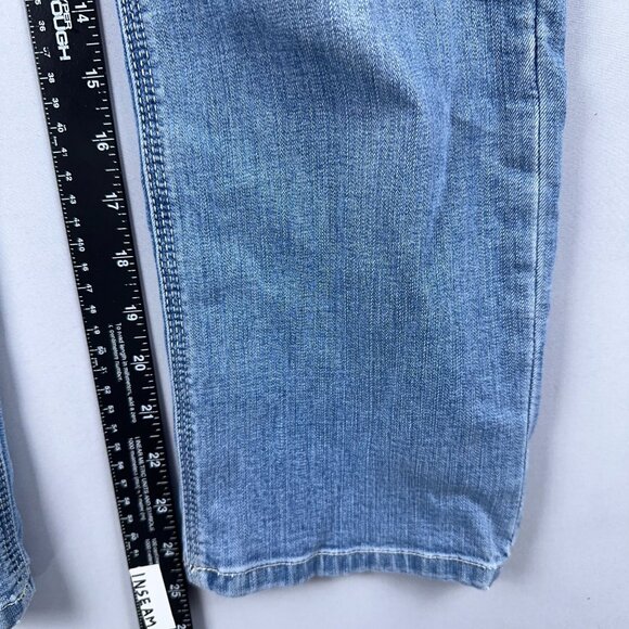 Chico's Crop Skinny Jeans So Slimming Women Size 0 Mid Rise Light Wash Blue - Picture 10 of 13